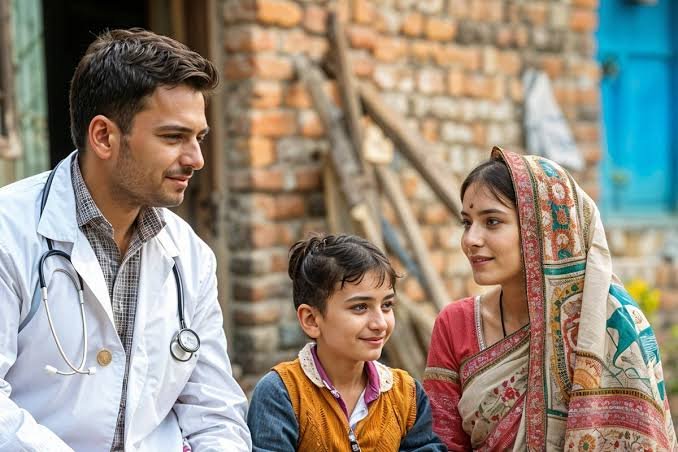 Free medical camp in progress