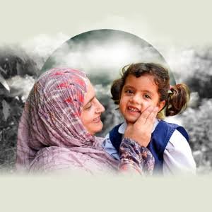 Volunteer mentoring an orphan child